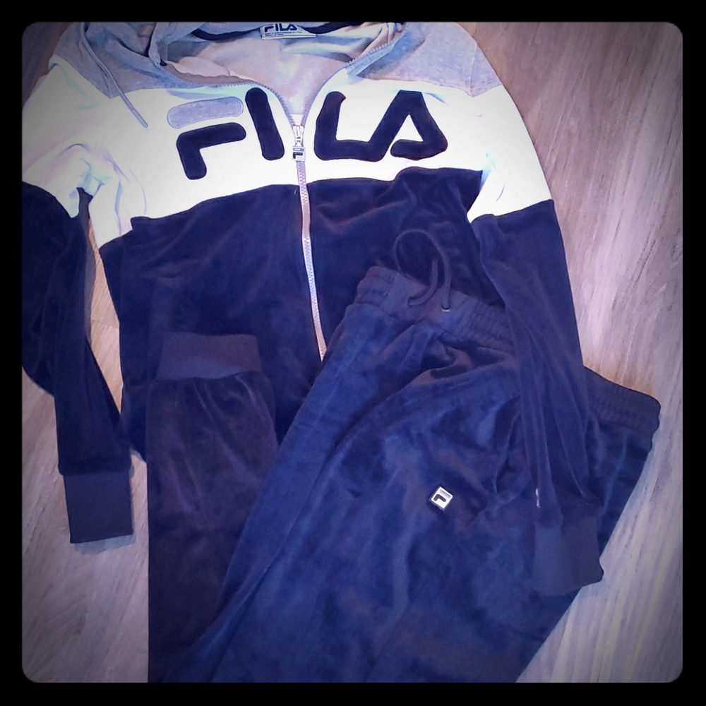 Fila plush jogger set
